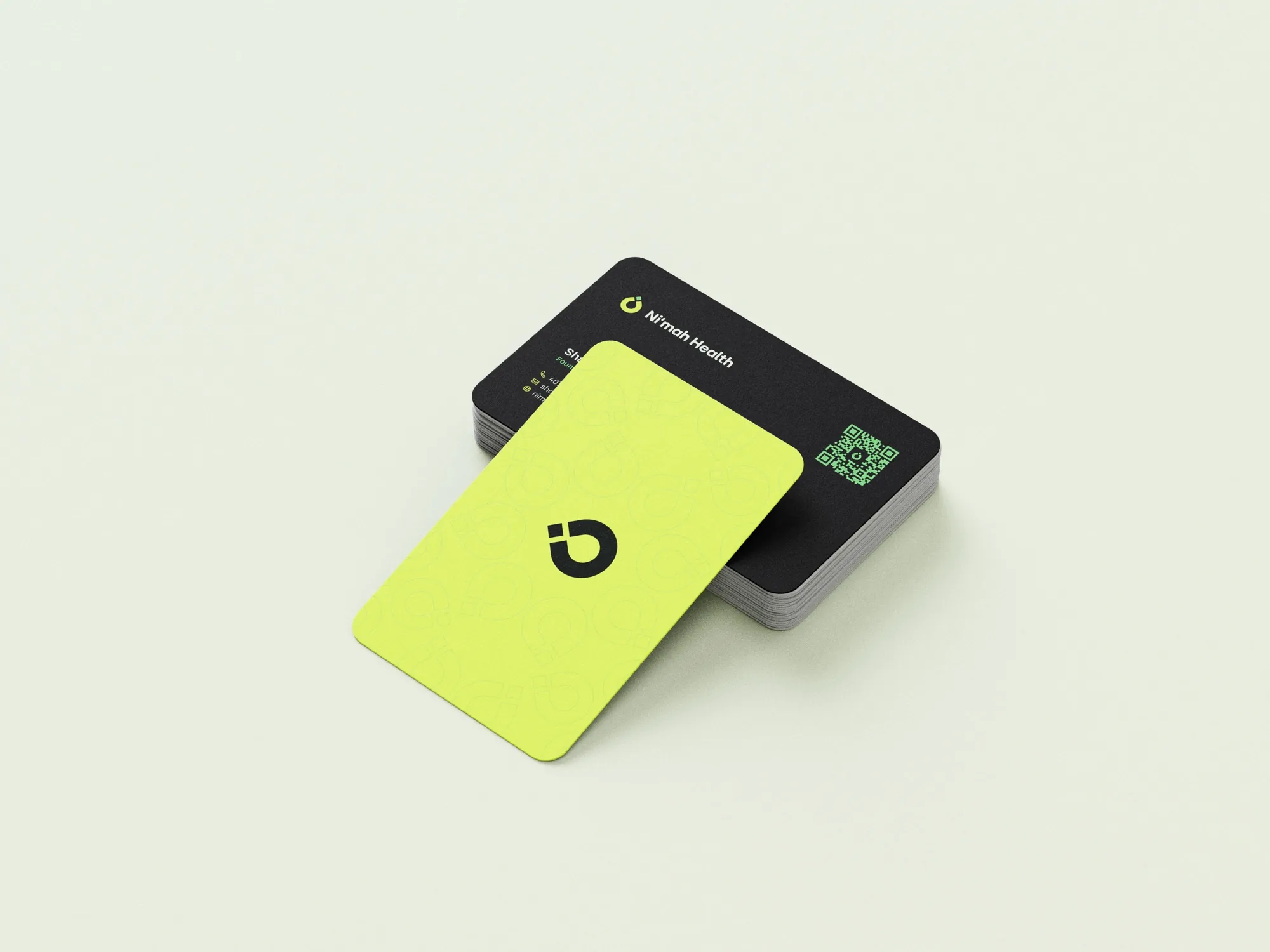 Ni’mah Health — printed business cards
