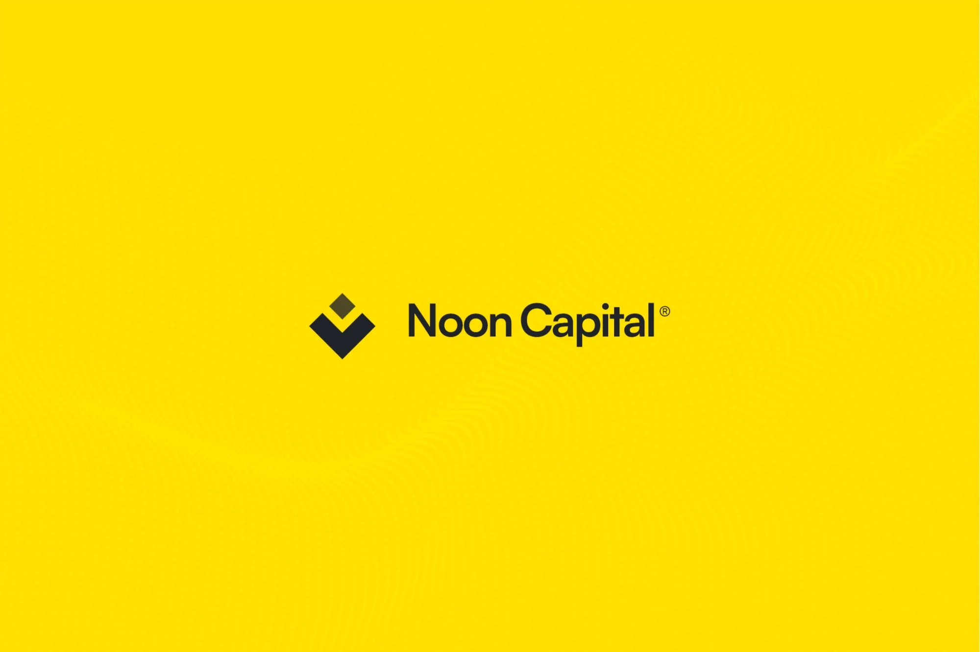 Noon Capital — the logo on yellow
