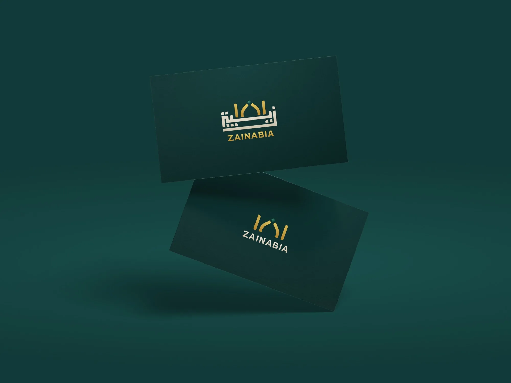 Zainabia — a stack of business cards